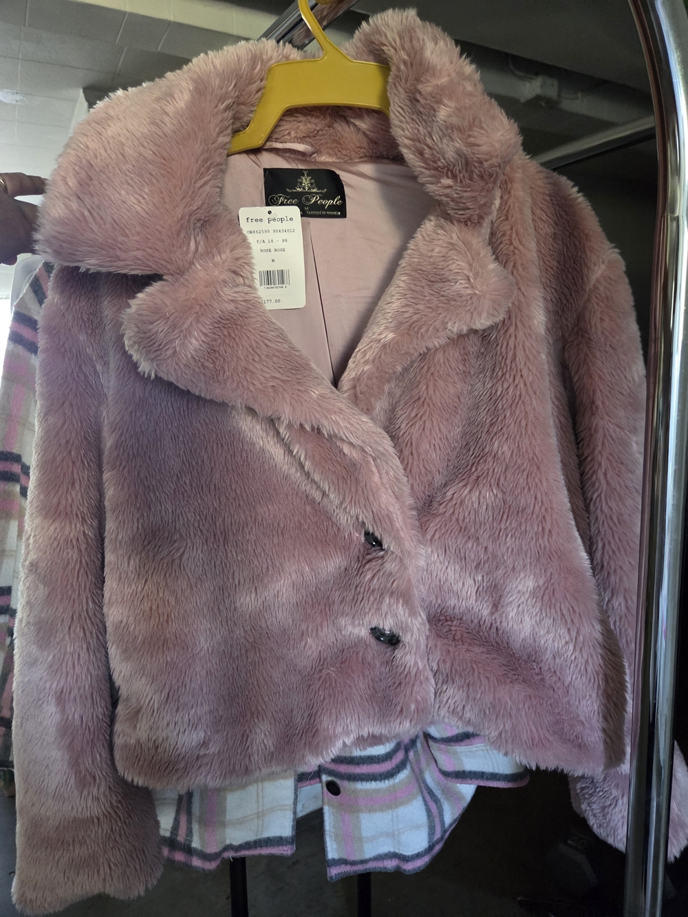 Free People Blush Pink Coat
